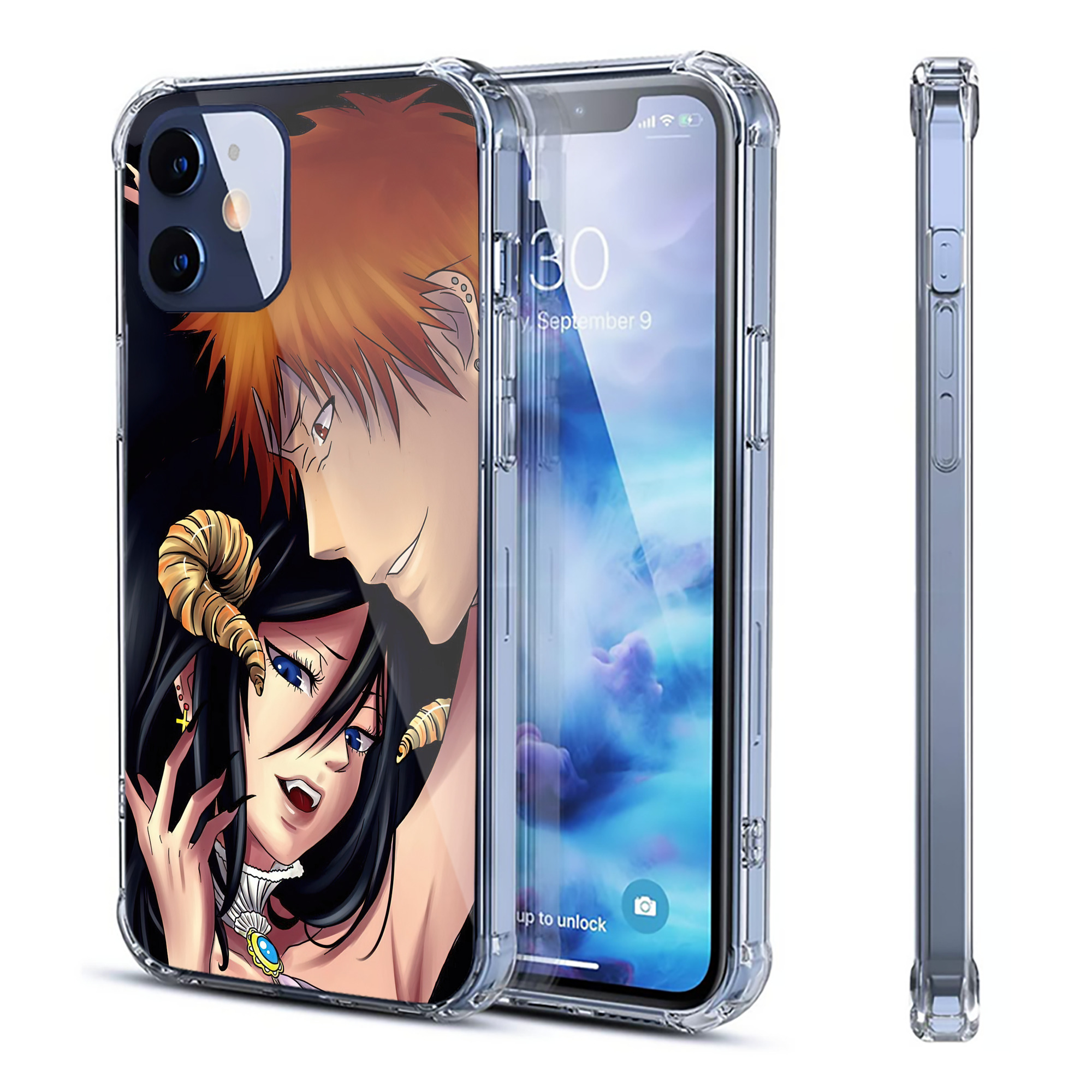 （画像用） ブリーチ BLEACH 【iPhone 12シリーズ対応】透明スマホケース（クリアソフトケース）